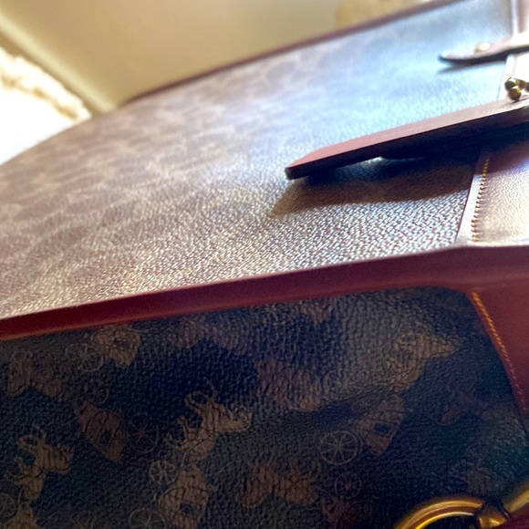 COACH TAN TRUFFLE /RUST LARGE CROSSBODY BAG NWT final price - Picture 14 of 17